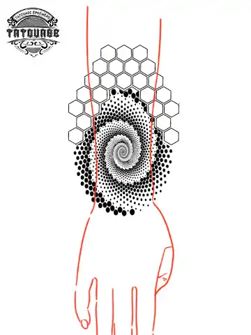 tatouage ephemere manchette geometrique photo Tatouage éphémère manchette géométrique