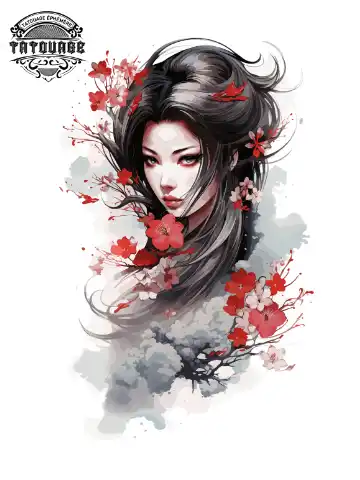 Tatouage éphémère manchette homme japonais