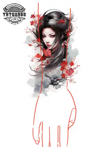 tatouage ephemere manchette homme japonais photo Tatouage éphémère manchette homme japonais
