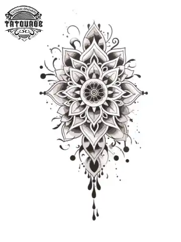 tatouage ephemere manchette homme mandala Tatouage éphémère manchette homme mandala