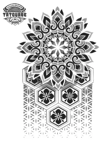 Tatouage éphémère manchette mandala