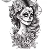 Tatouage éphémère manchette mexicaine