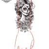 Tatouage éphémère manchette mexicaine