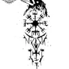 tatouage ephemere manchette nordique Tatouage éphémère manchette nordique