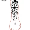 tatouage ephemere manchette nordique photo Tatouage éphémère manchette nordique