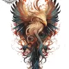 tatouage ephemere manchette phoenix Tatouage éphémère manchette phœnix