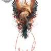 tatouage ephemere manchette phoenix photo Tatouage éphémère manchette phœnix
