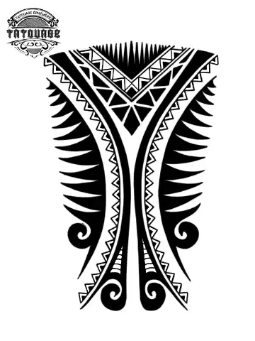 Tatouage éphémère manchette polynésien