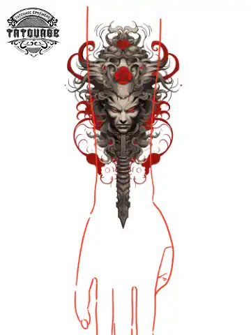tatouage ephemere manchette samourai photo Tatouage éphémère manchette samouraï
