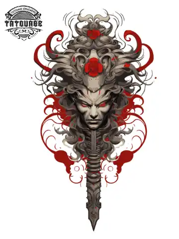 tatouage ephemere manchette samourai Tatouage éphémère manchette samouraï