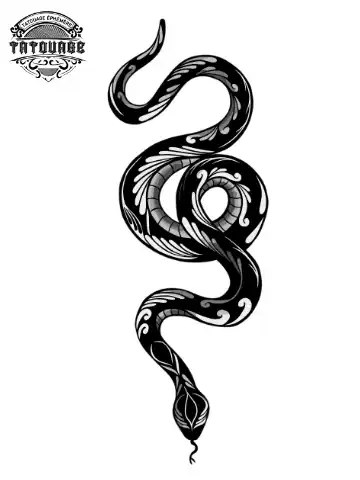 tatouage ephemere manchette serpent Tatouage éphémère manchette serpent