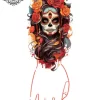 tatouage ephemere manchette tete de mort mexicaine photo Tatouage éphémère manchette tête de mort mexicaine