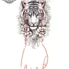 tatouage ephemere manchette tigre photo Tatouage éphémère manchette tigre