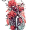 Tatouage éphémère manchette vélo