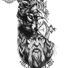 tatouage ephemere manchette viking Tatouage éphémère manchette viking