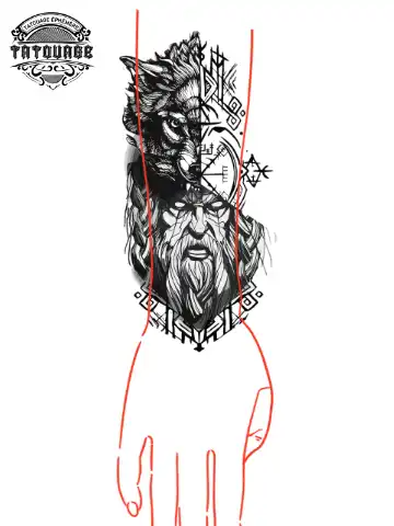 tatouage ephemere manchette viking photo Tatouage éphémère manchette viking