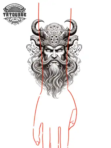 tatouage ephemere manchette viking photo Tatouage éphémère manchette viking