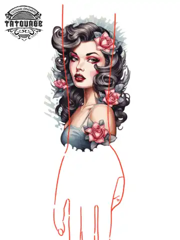tatouage ephemere manchette visage photo Tatouage éphémère manchette visage