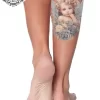 tatouage ephemere mollet ange photo Tatouage éphémère mollet ange