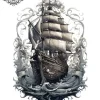 tatouage ephemere mollet bateau Tatouage éphémère mollet bateau
