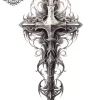 tatouage ephemere mollet croix Tatouage éphémère mollet croix