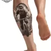 Tatouage éphémère mollet cycliste