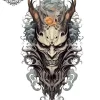 tatouage ephemere mollet diable Tatouage éphémère mollet diable