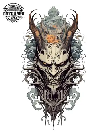 tatouage ephemere mollet diable Tatouage éphémère mollet diable