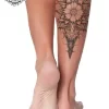 Tatouage éphémère mollet femme mandala