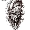 tatouage ephemere mollet grec Tatouage éphémère mollet grec