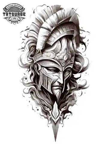 tatouage ephemere mollet grec Tatouage éphémère mollet grec