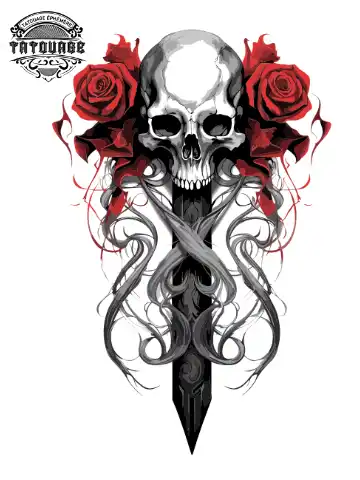 Tatouage éphémère mollet homme