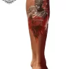 tatouage ephemere mollet italien photo Tatouage éphémère mollet italien