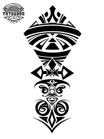 tatouage ephemere mollet maorie Tatouage éphémère mollet maorie