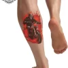 tatouage ephemere mollet moto photo Tatouage éphémère mollet moto
