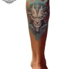 tatouage ephemere mollet robot photo Tatouage éphémère mollet robot