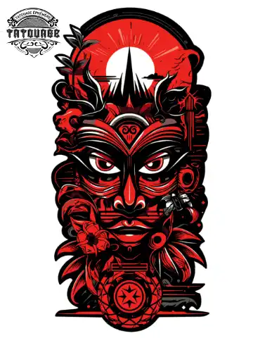 tatouage ephemere mollet tahitien Tatouage éphémère mollet tahitien