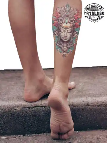 tatouage ephemere mollet thai? photo Tatouage éphémère mollet thaï