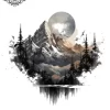 tatouage ephemere montagne nuque Tatouage éphémère montagne nuque