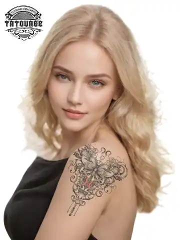 tatouage ephemere noeud epaule photo Tatouage éphémère noeud épaule