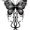 Tatouage éphémère noeud mollet