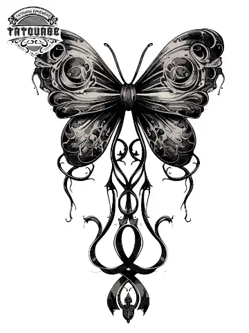 Tatouage éphémère noeud mollet