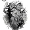 tatouage ephemere nordique epaule Tatouage éphémère nordique épaule