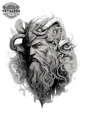 tatouage ephemere nordique epaule Tatouage éphémère nordique épaule