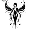 tatouage ephemere nuque aile Tatouage éphémère nuque aile