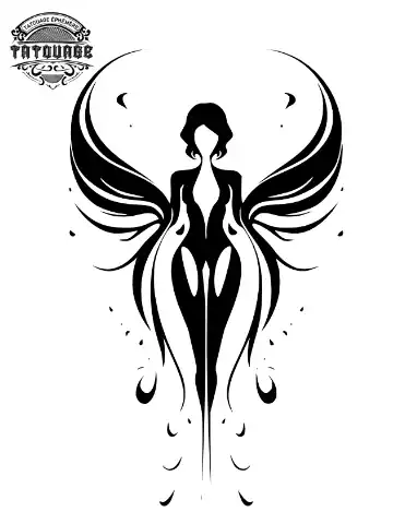 tatouage ephemere nuque aile Tatouage éphémère nuque aile