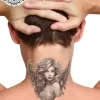 tatouage ephemere nuque ange photo Tatouage éphémère nuque ange