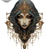 tatouage ephemere nuque arabe Tatouage éphémère nuque arabe