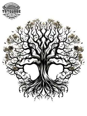 tatouage ephemere nuque arbre de vie Tatouage éphémère nuque arbre de vie