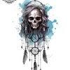 tatouage ephemere nuque attrape reve Tatouage éphémère nuque attrape rêve